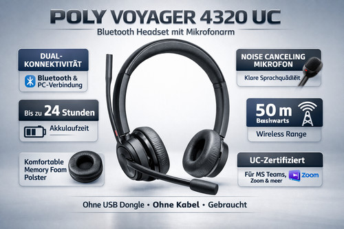 Poly voyager 4320 - voyager, uc